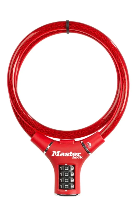 Accessoires Vélo-Masterlock Serrure vélo acier avec code
