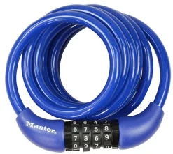 Accessoires Vélo-Masterlock Serrure vélo câble avec combinaison de chiffres 1,80 m