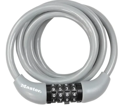 Accessoires Vélo-Masterlock Serrure vélo câble avec combinaison de chiffres 1,80 m