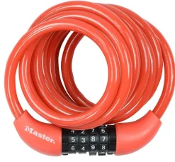 Accessoires Vélo-Masterlock Serrure vélo câble avec combinaison de chiffres 1,80 m