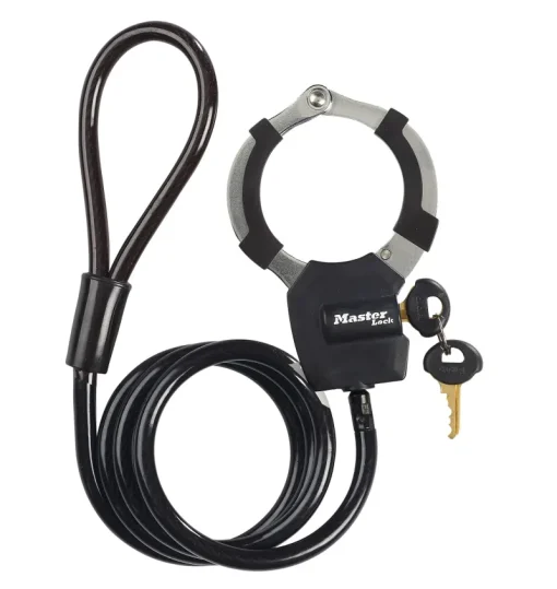 Accessoires Vélo-Masterlock Serrure vélo menottes avec 4 clés