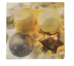 Être À Table-DDD Serviettes Noel Or/Argen 33X33 cm 20 Pcs