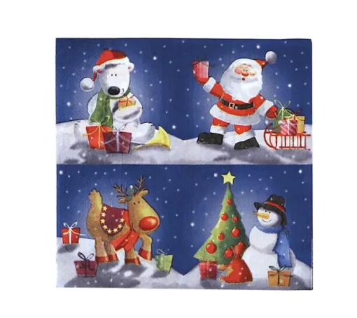 Être À Table-DDD Serviettes Noel 33X33 cm 20 Pcs