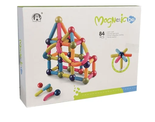 Jeux De Construction-DDD Toys Set de Blocs Magnétiques - 84 pièces
