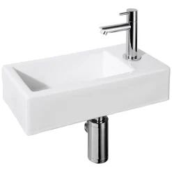 Lavabos Suspendu-Differnz Set lave mains Helios blanc