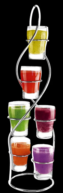 Verres, Carafes Et Pichets-DDD Set of 6 appetizer glasses with stand