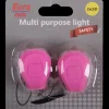 Accessoires Vélo-Euro Cycle Set pink avant + arrière led