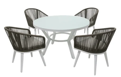 Ensembles De Jardin | Meubles De Jardin-DDD Set repas Grado - Aluminium
