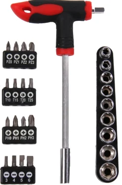 Clés-Euro Tools Set tournevis avec bits 27 pièces