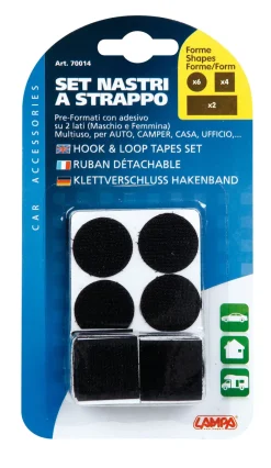 Réparation Voiture-Euro Shop Set Velcro 12 pcs