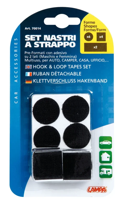 Réparation Voiture-Euro Shop Set Velcro 12 pcs