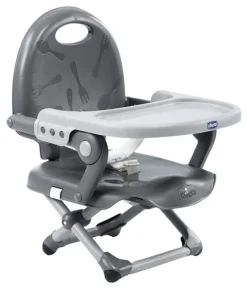 Chaises Hautes Et Coussin-Chicco Siège d'appoint Pocket Snack Dark Grey