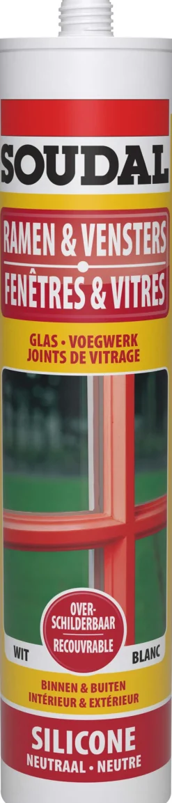 Colle-Soudal Silicone à peindre gris 310 ml
