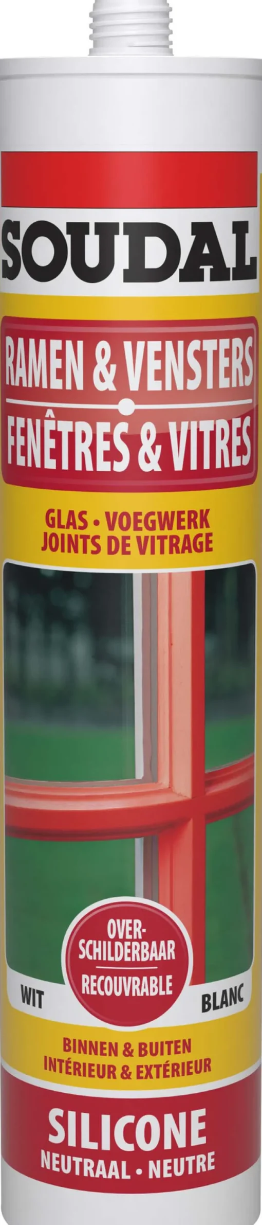 Colle-Soudal Silicone à peindre gris 310 ml