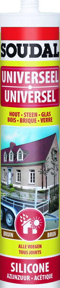 Pinces | Colle-Soudal Silicone universel brun 310 ml