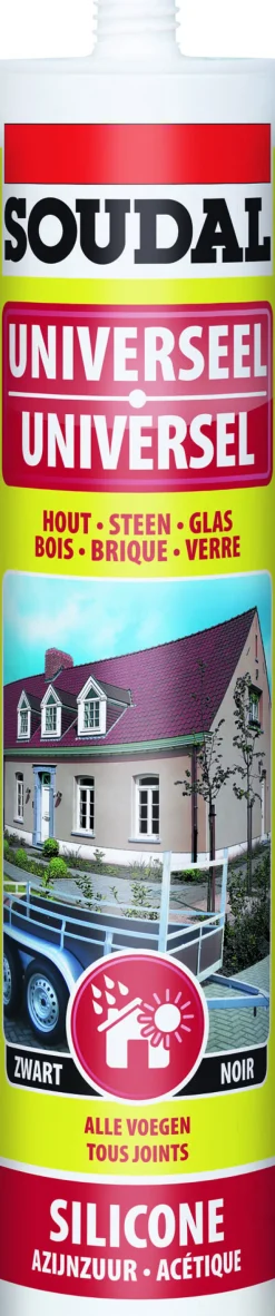 Colle-Soudal Silicone universel noir 310 ml