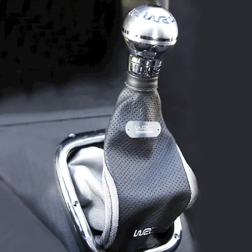 Accessoires-WRC Soufflet levier de vitesse cuir / argent