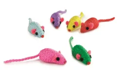 Jouets-Beeztees Souris ropies 5 cm