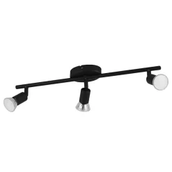Spots-Eglo Spot Buzz noir 3x GU10