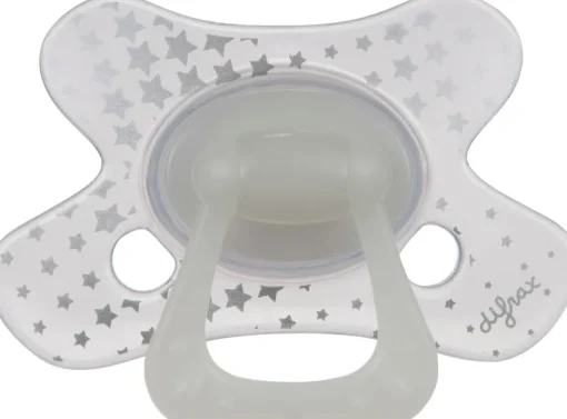 Tétines Et Attache-tétines-Difrax Sucette Natural 20+ mois Glow in the dark (1 pièce)