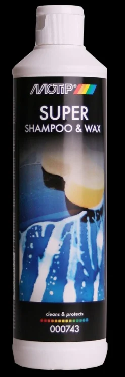 Nettoyage Extérieur | Nettoyage De La Carrosserie-Motip Super shampooing & wax 500 ml