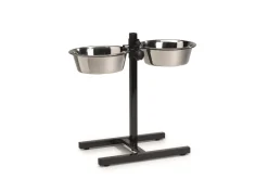 Gamelles-Beeztees Support mangeoires noir 25 cm