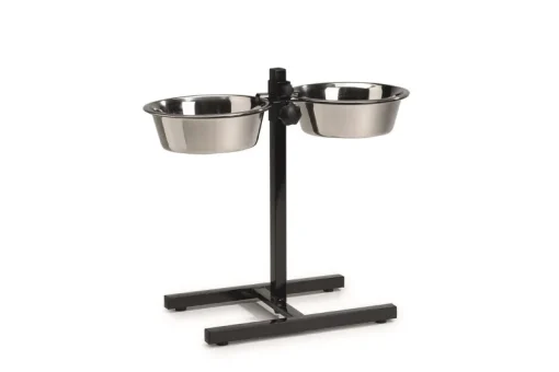 Gamelles-Beeztees Support mangeoires noir 25 cm