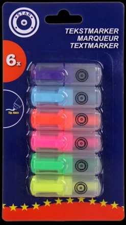 Marqueurs-Star Surligneur mini 6 pièces