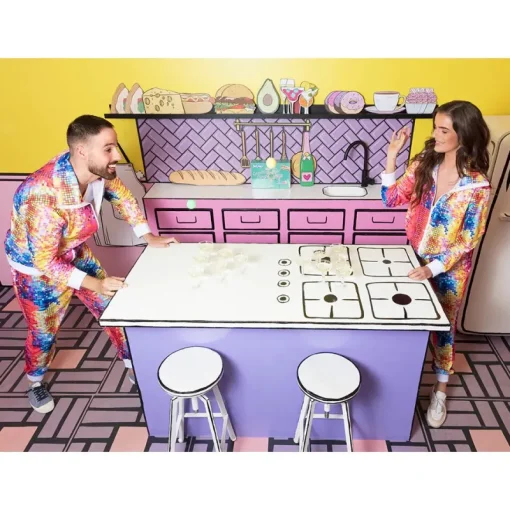 Déguisements Adultes-Euro Shop Survêtement Disco Femme - XL