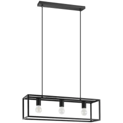 Suspension-Eglo Suspension Blackcrown 3x E27