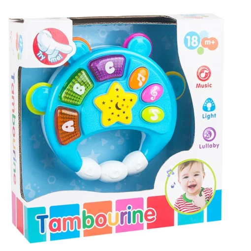 Jouets Musicaux | Jouets Interactifs-DDD Toys Tambourin avec lumière & musique