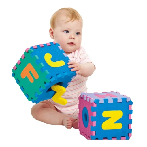 Tapis De Jeu-Euro Shop Tapis alphabet 30x30x1,2 cm - 26 pièces