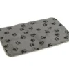 Dormir Confortablement | Dormir Confortablement-Beeztees Tapis cage métal gris 89 x 60 cm