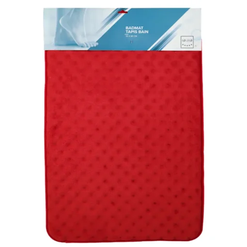 Tapis De Bain-DDD Tapis de bain rouge 50x80 cm