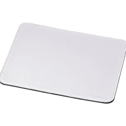 Bureautique-Hama Tapis de souris cuir blanc