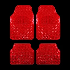 Tapis-Euro Car Tapis voiture Metallic Rouge