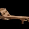 Bains De Soleil | Meubles De Jardin-DDD Teak Chicago lit 200 x 65 cm