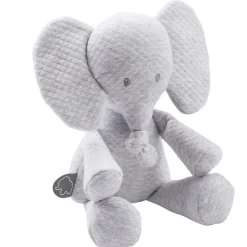 Peluches Et Câlins-Nattou Tembo Peluche Jacquard Gris