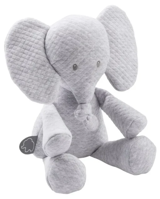 Peluches Et Câlins-Nattou Tembo Peluche Jacquard Gris
