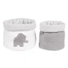 Produits De Soin Et Accessoires-Nattou Tembo set de 2 paniers soins 20x20 cm + 20x15 cm