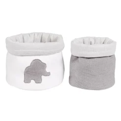 Produits De Soin Et Accessoires-Nattou Tembo set de 2 paniers soins 20x20 cm + 20x15 cm