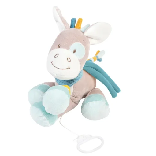 Peluches Et Câlins-Nattou Tim & Tiloo Tire musical Tim le cheval