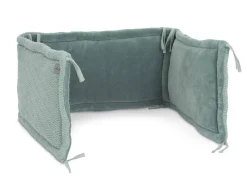 Linge De Lit-Jollein Tour de lit/Parc River Knit Ash green