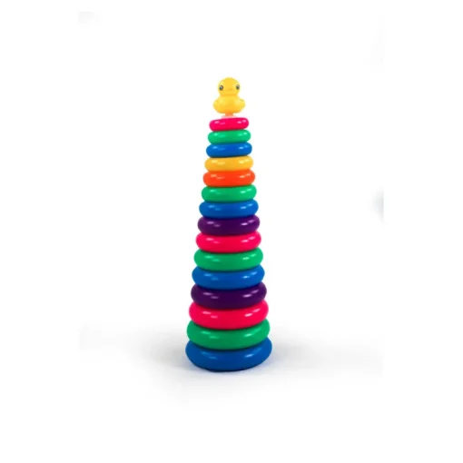 Jeux De Construction-DDD Toys Tour d'empilage arc en ciel canard