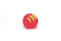 Jouets-Beeztees Tpr balle avec corde cousue 8 cm