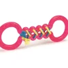 Jouets-Beeztees Tpr tug toy avec corde sousue rose