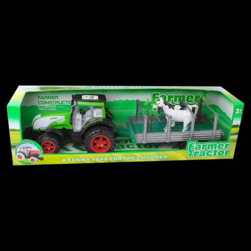 Ferme-DDD Toys Tracteur avec animaux et chariot