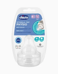 Allaitement Au Biberon-Chicco Tétine Phystiologiques Anti-Coliques silicone 4M+ x2