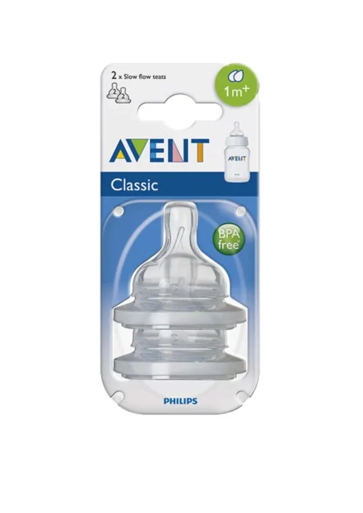 Allaitement Au Biberon-Avent Tétines slow 2 trous 2 pièces