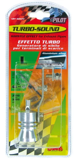 Accessoires Voiture-Euro Shop Turbo Sifflement sain Effet Pour Tuyaux D'échappement L